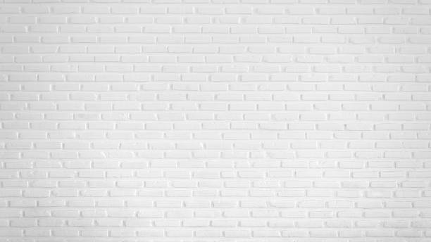 istock Pattern of white brick wall for background and textured, Seamless white brick wall background 901190772