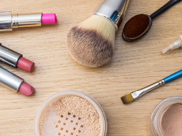 istock Set of decorative cosmetics, close-up. Accessories for make-up. 901191072