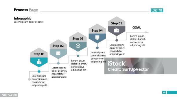 Five Steps Process Chart Stock Illustration - Download Image Now ...
