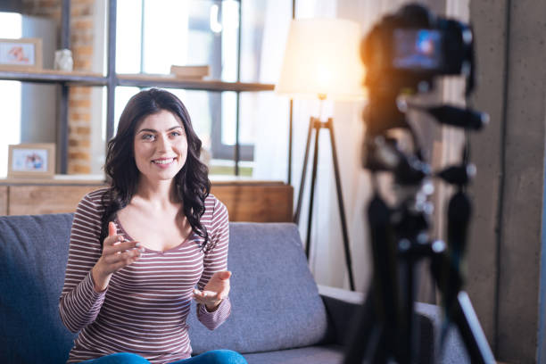 istock Positive joyful woman looking into the camera 901206122