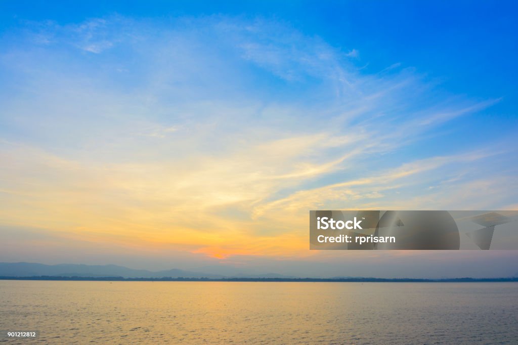 Nature sunrise with mountain background Sky Stock Photo