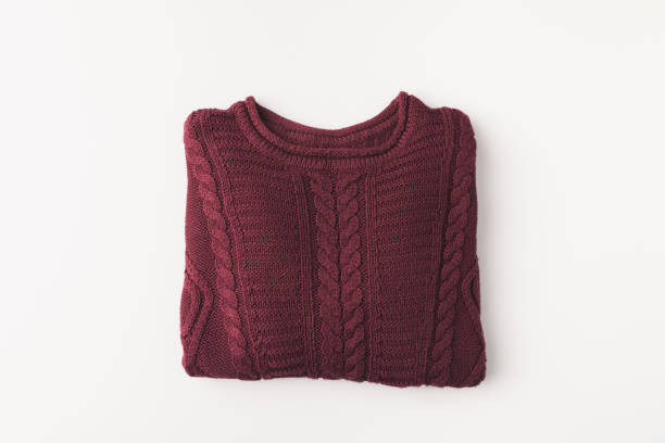 istock knitted burgundy sweater 901224190