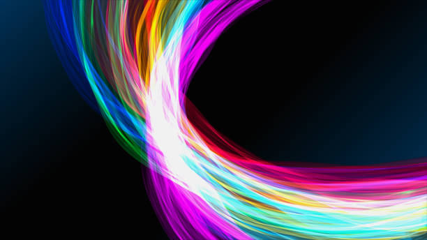 istock Colorful Distorted Ribbons Backgrounds 901224316