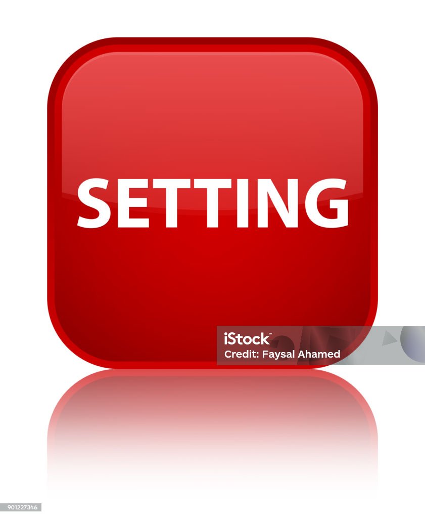 Arrange Button Square Setting Special Red Square Button Stock Illustration - Download Image ...