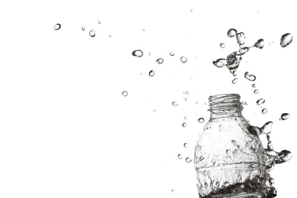 istock Water splash from a plastic bottle detail 901228754