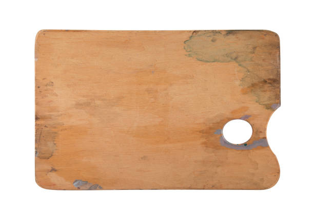 istock Empty artist's palette isolated on white background 901232216