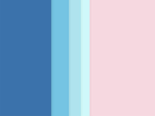 istock Abstract pastel color blue and pink background by paper sheet overlap 901234814