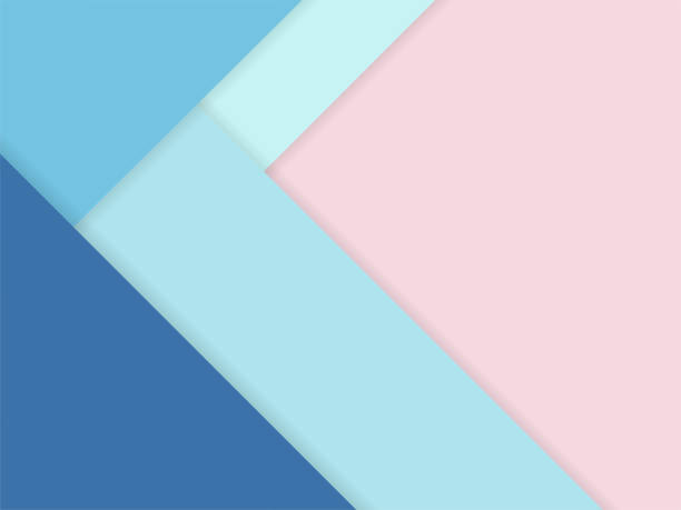 istock Abstract pastel color blue and pink background by paper sheet overlap 901234828