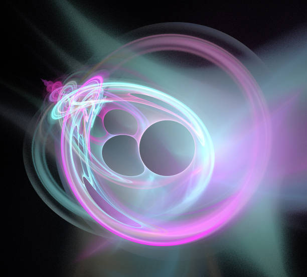 istock image of one Digital Fractal on Black Color 901234896