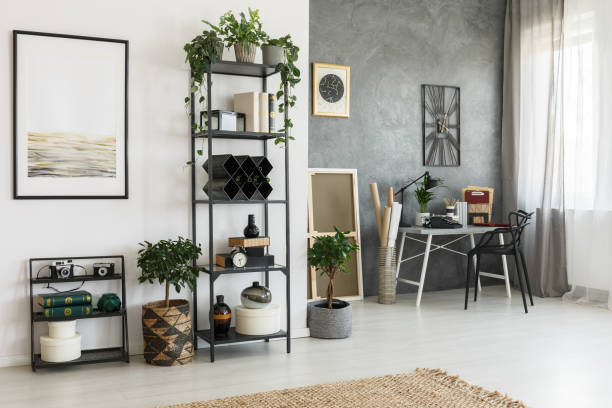istock Living room with decorations 901235272