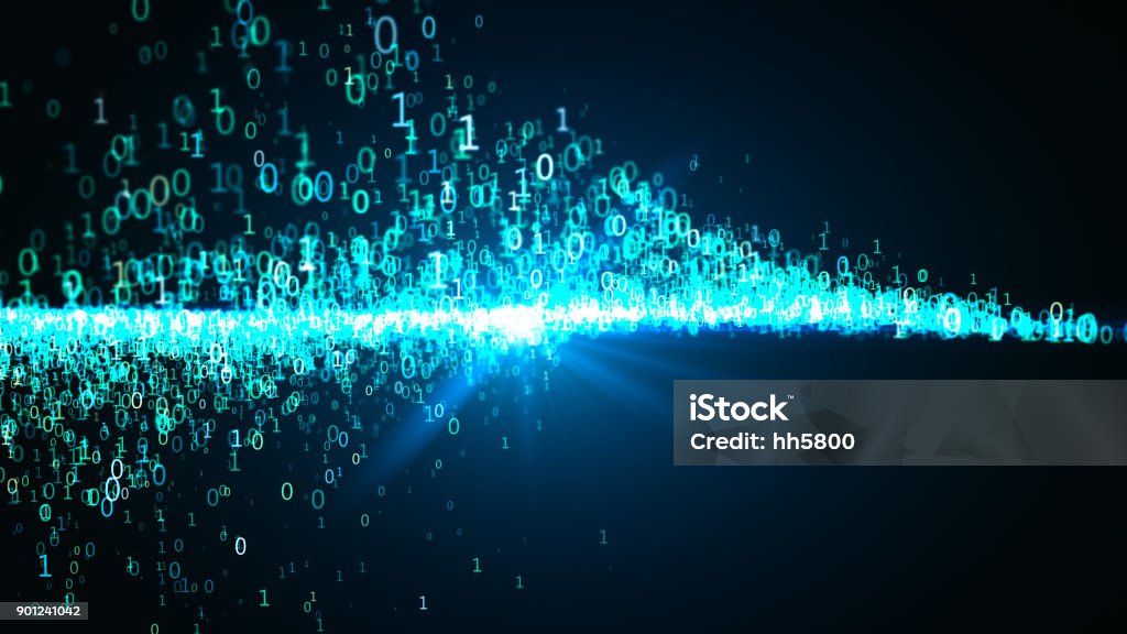 Binary Code Coding Stock Photo