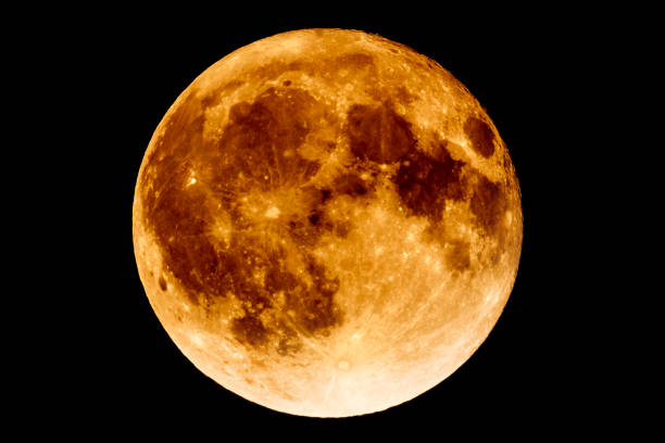 mondfinsternis - vollmond luna - full moon moon lunar eclipse red stock-fotos und bilder