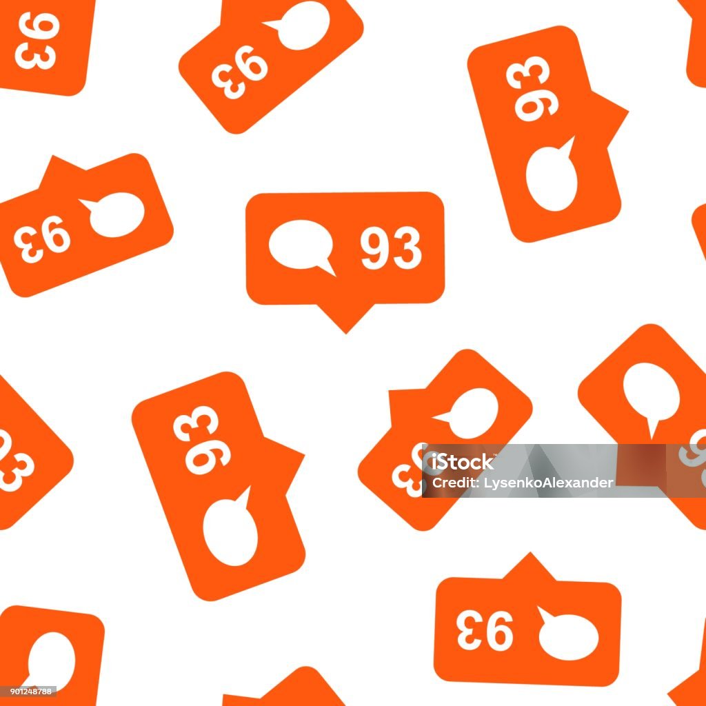 Facebook Like Pattern Overlay Like Comment Follower Seamless Pattern Background Business Flat Vector ...