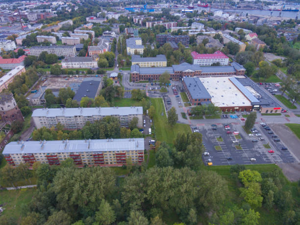 istock Aerial view panoramic distrikt Kopli, Tallinn, Estonia. 901254304