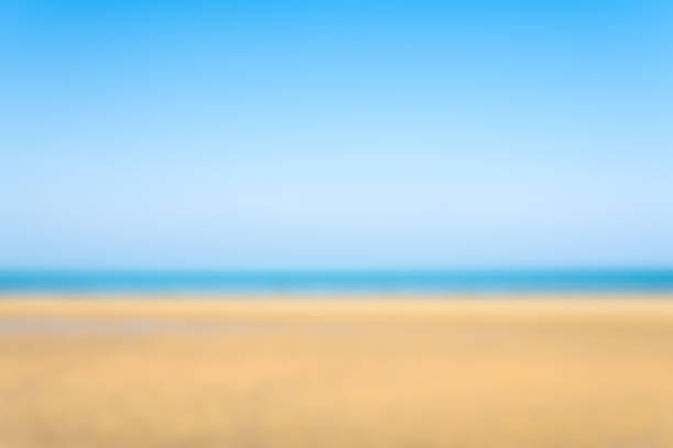 istock sea sand and blue sky blurred for background 901260986