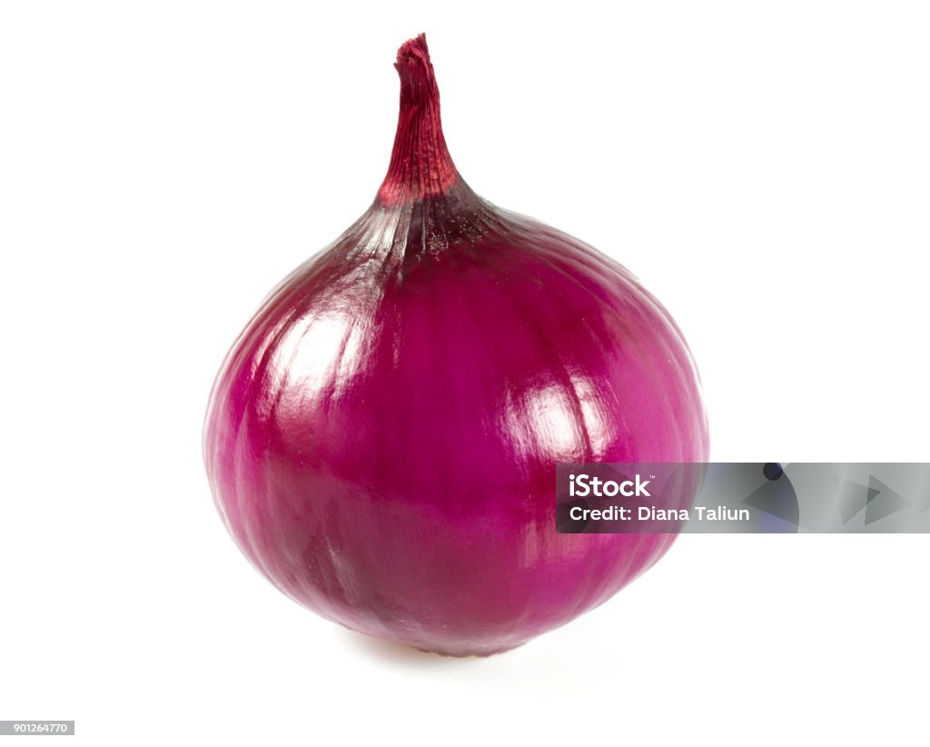 red onion isolated on white background Spanish Onion Stock Photo