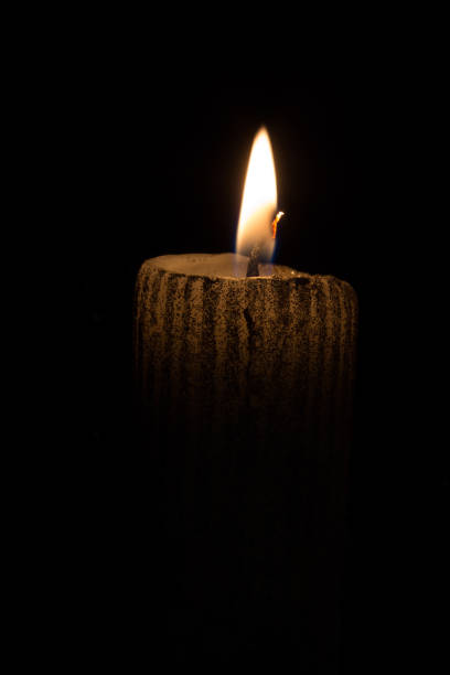 istock Christmas yellow candle 901265622