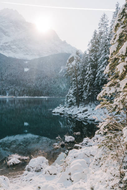 istock Scenic view of Eibsee lake in Alps 901269412