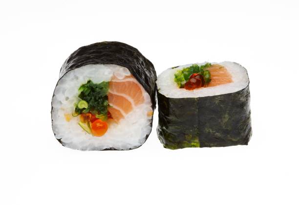 istock Delicious sushi isolated on white background. 901270540