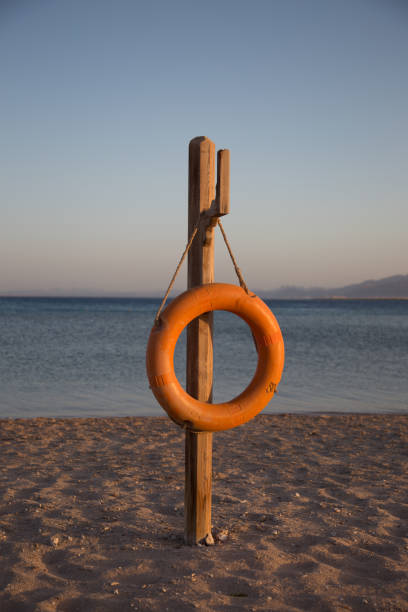 istock Life Saver Ring on the Sea 901273540