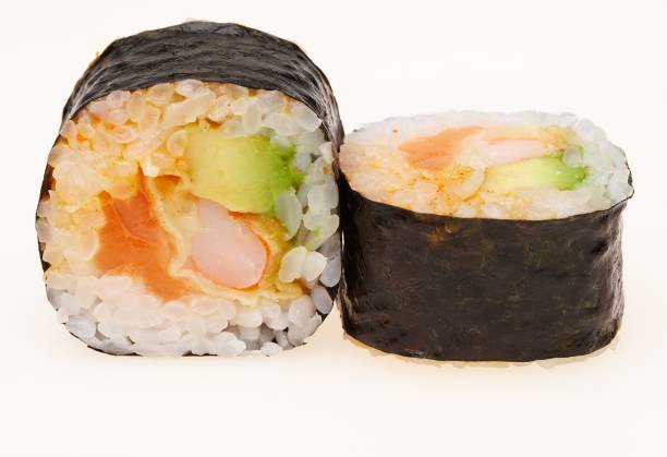 istock Delicious sushi isolated on white background. 901276850