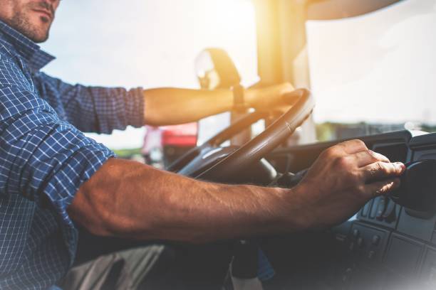 istock Semi Truck Driver Job 901284866