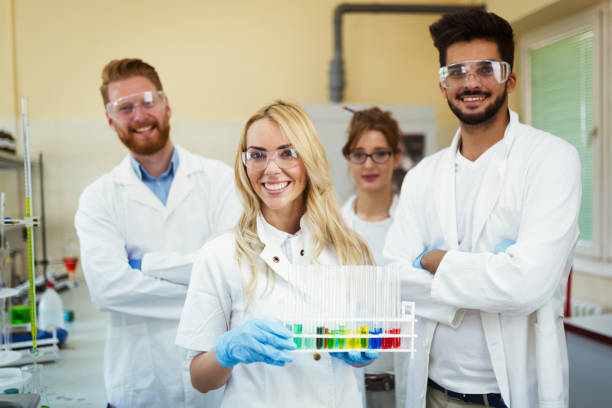 istock Group of scientists working at laboratory 901285556