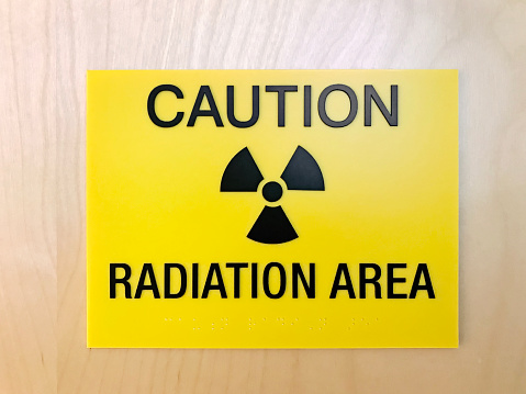 Radiation sign in hospital