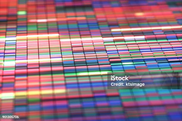 Sanger Sequencing Background Stock Photo - Download Image Now - DNA Test, DNA, Genetic Research