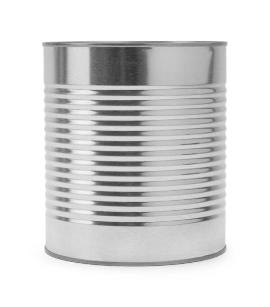 grande lata lado - can canned food container cylinder - fotografias e filmes do acervo