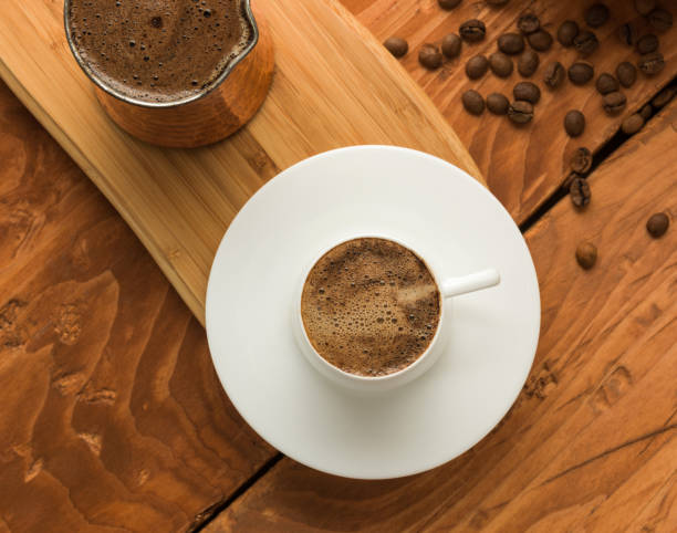 istock Turkish coffee and coffee pot with roasted coffee bean 901315102