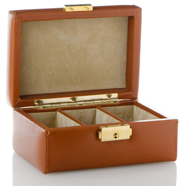 istock Brown leather jewelery box 901323126