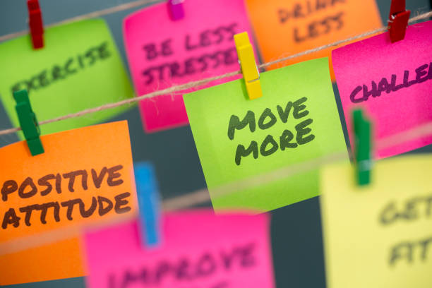 istock notes concept for motivation for move more to stay healthy or lose weight 901324170