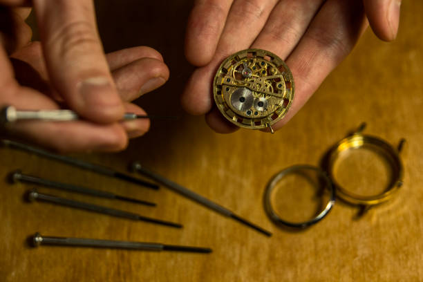 istock Mechanical watch repair 901337452