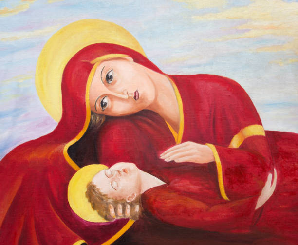 istock The virgin Mary with the sleeping Jesus Christ. 901340734