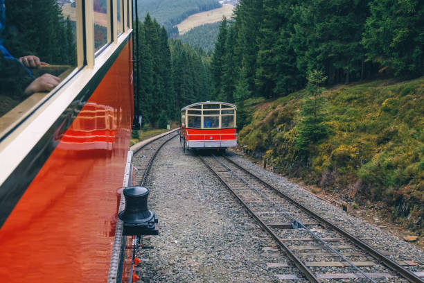 traditional mountain train in the Thuringian Forest in Oberweißbach