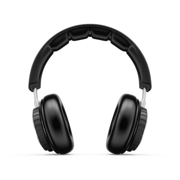 istock 3D Rendering headphones isolated on white background 901346958