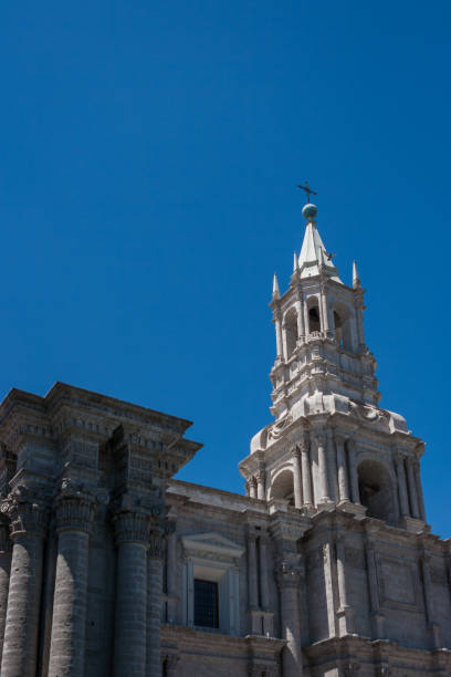 istock Belltower of the Arequipa cathedral, Peru 901354568