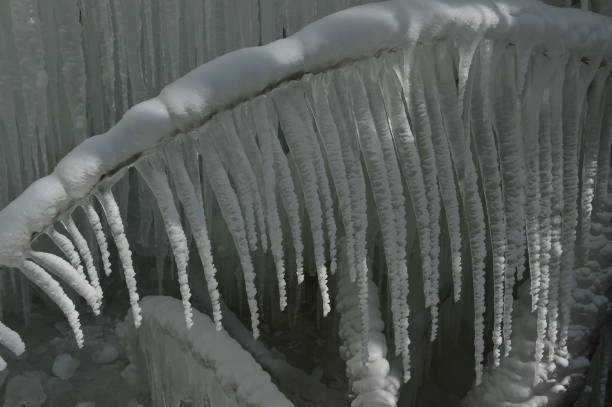 istock Winter landscape frozen waterfalls 901375816