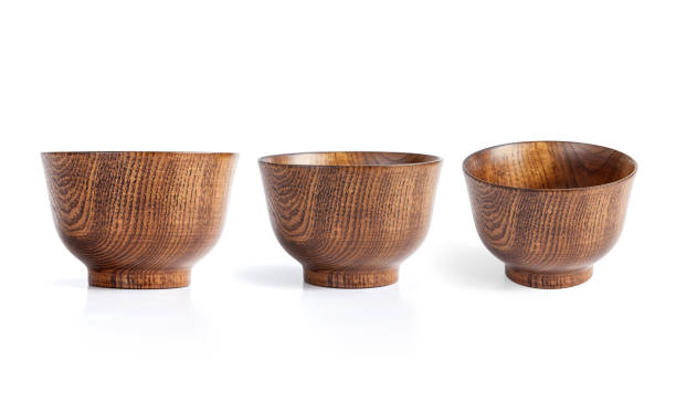 istock natural wooden bowl isolated on white background 901378312