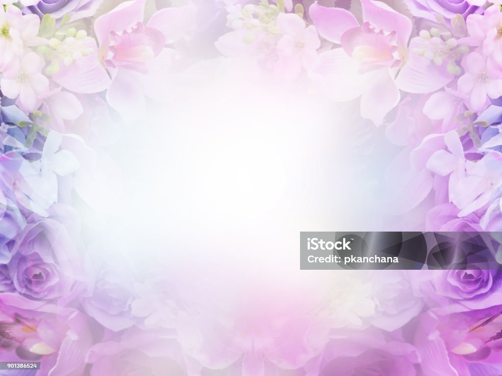 Floral Abstract Pastel Background With Copy Space Stock Photo ...