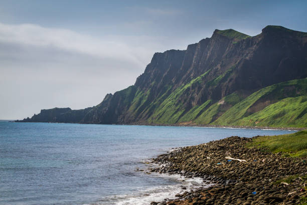 istock Mt. Gorota Cliffs on Rebun Island, Japan 901390106