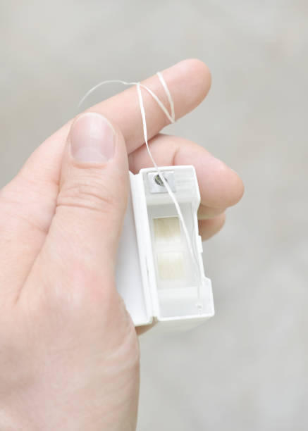 istock Dental Floss in Hand 901393792
