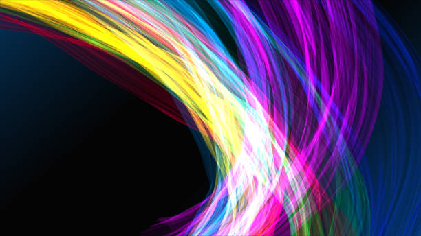 istock Colorful Distorted Ribbons Backgrounds 901400972