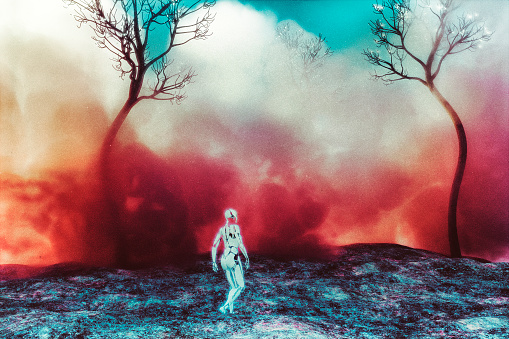 Free picture: A surreal alien life form, a humanoid alien woman with
