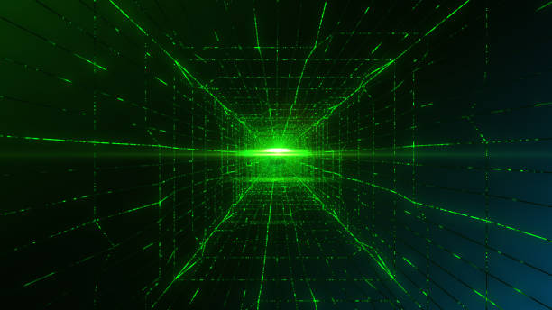 istock Abstract Data Flowing in Futuristic Fiber Optic Tunnel, Technology Background 901401858