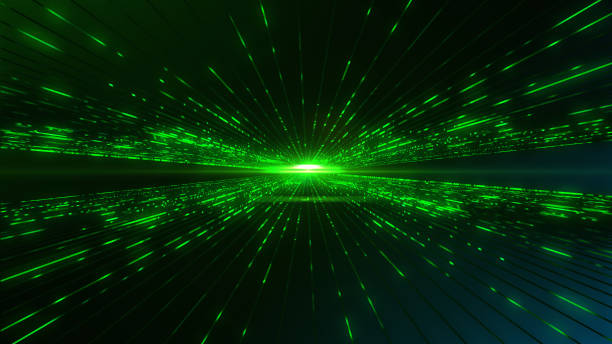istock Abstract Data Flowing in Futuristic Fiber Optic Tunnel, Technology Background 901401890