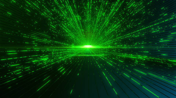 istock Abstract Data Flowing in Futuristic Fiber Optic Tunnel, Technology Background 901401992