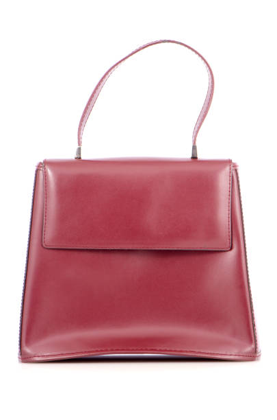 Woman red bag isolated on the white background.
