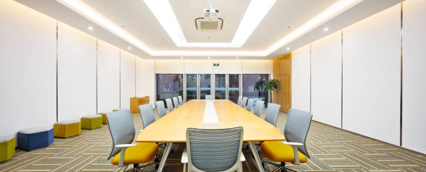 interior of modern meeting room